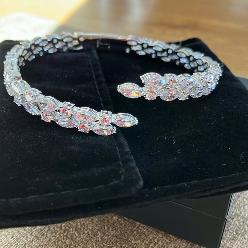Adriana Orsini crystal cuff bracelet